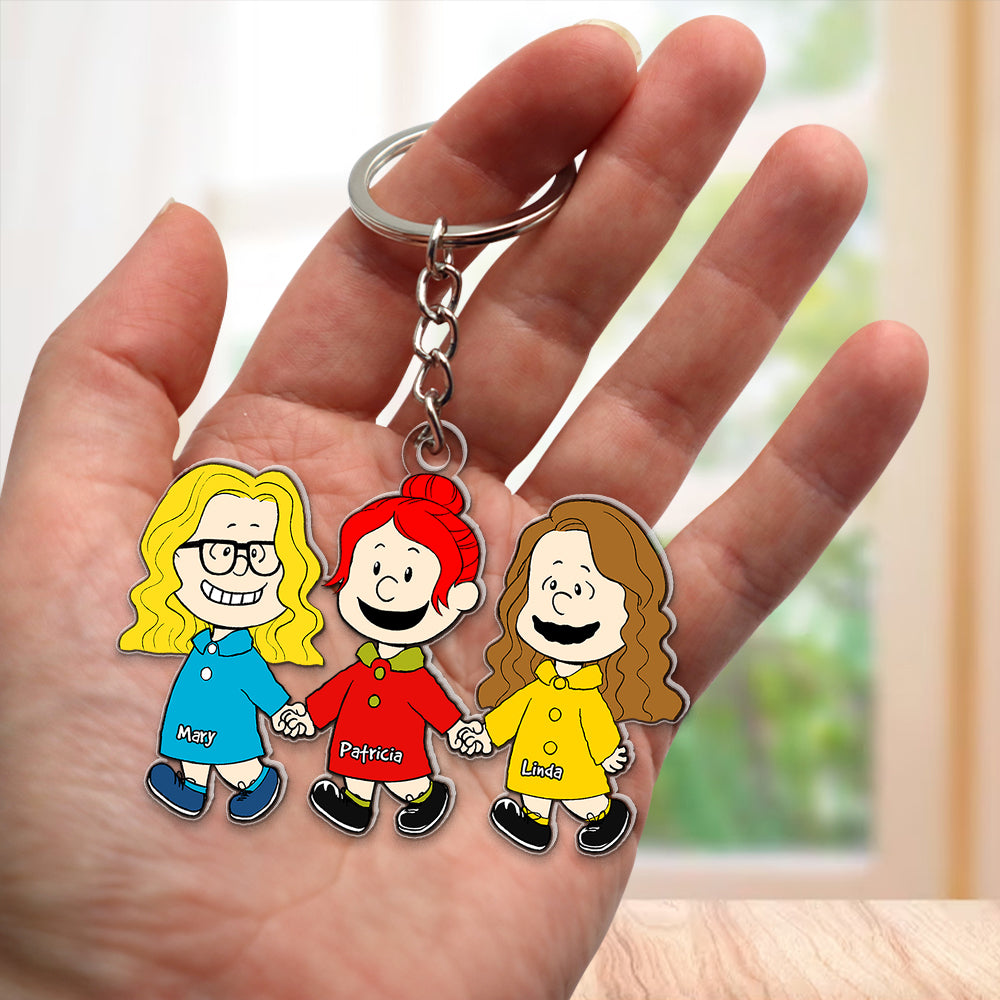 Friends Keychain - Personalized Gifts For Bestie, Best Friends - Image 3