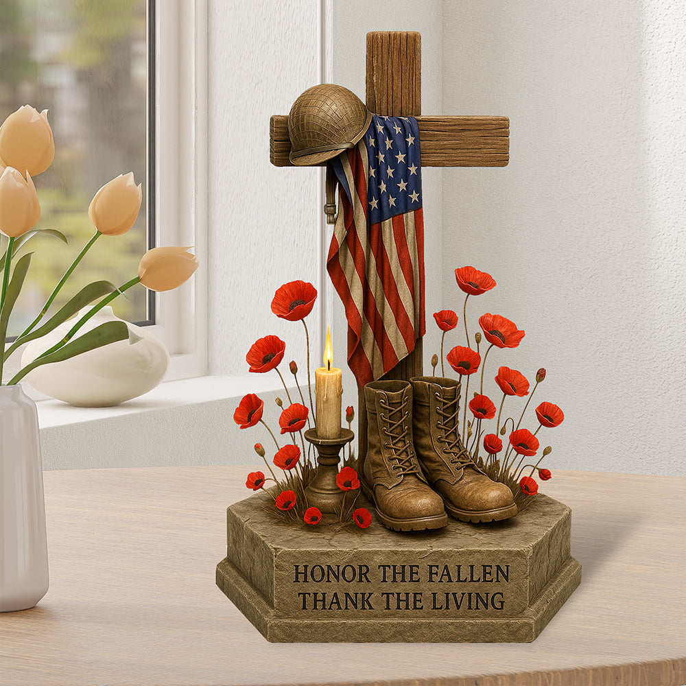 Memorial Day Acrylic Plaque Personalized Gifts For Veteran 03Qhqn170525 - Image 2