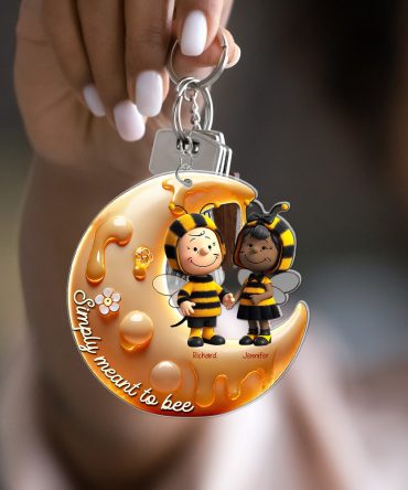 Personalized Gifts For Bee Couple Keychain, Simply Meant To Be 01Tgqn201224