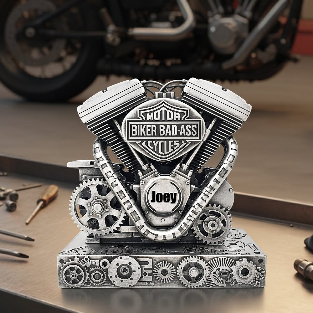 Strong Motorcycle Engine Acrylic Plaque - Personalized Gifts For Bikers 03Qhlu170925 - Image 4