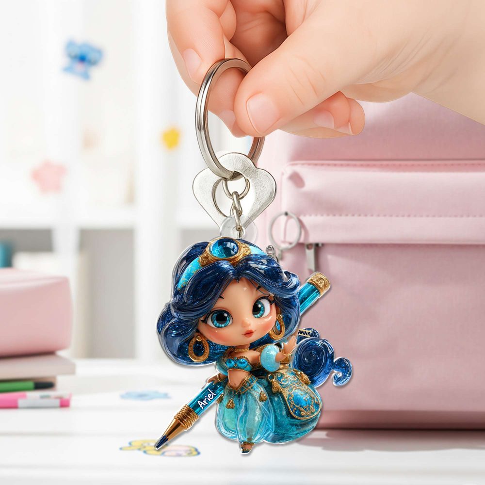 Lovely Princess Acrylic Keychain - Personalized Back To School Gifts For Kid 04Tglu260625 - Image 3