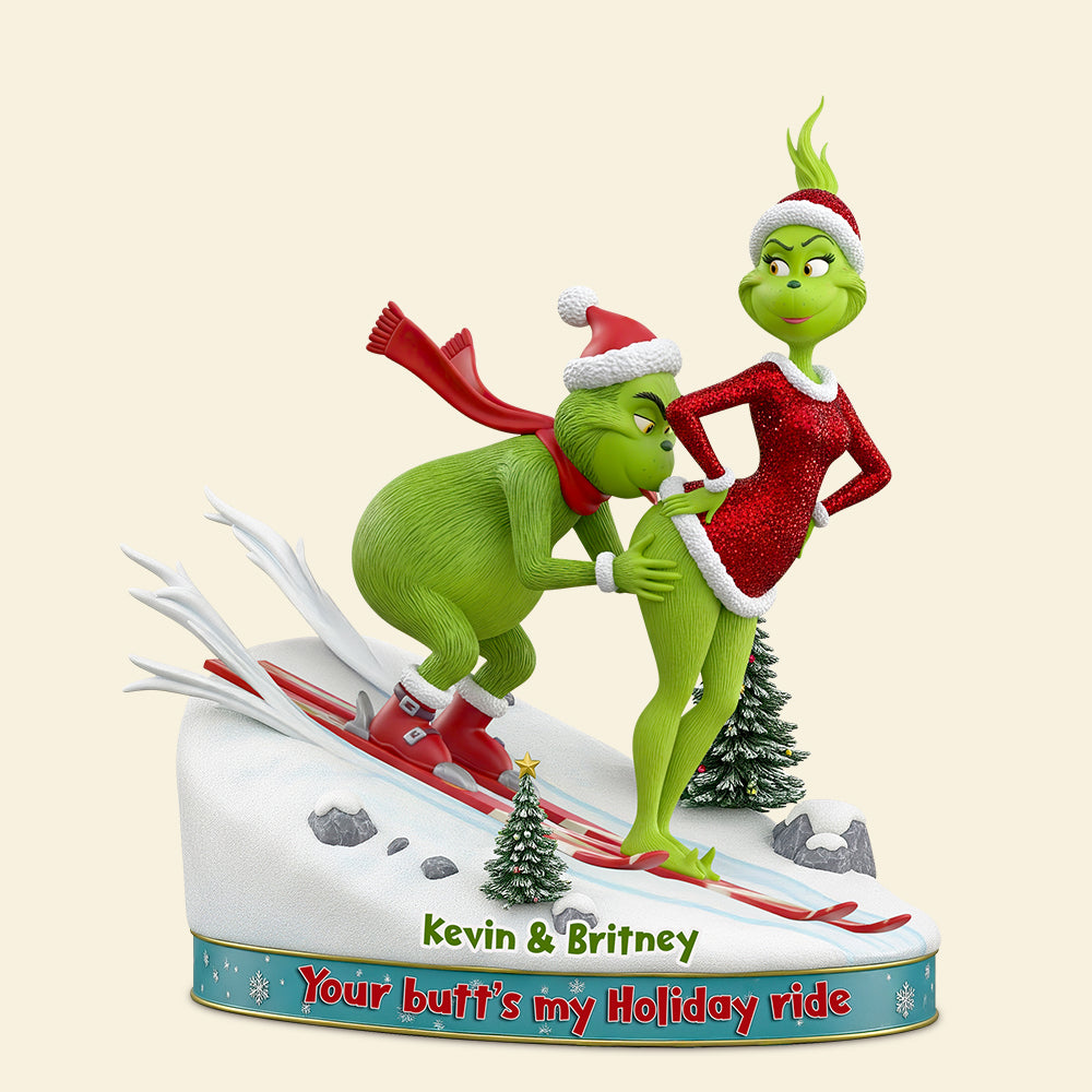 Skiing Couple Christmas Acrylic Plaque Personalized Gifts For Couple 01Ohdt180925 - Image 3