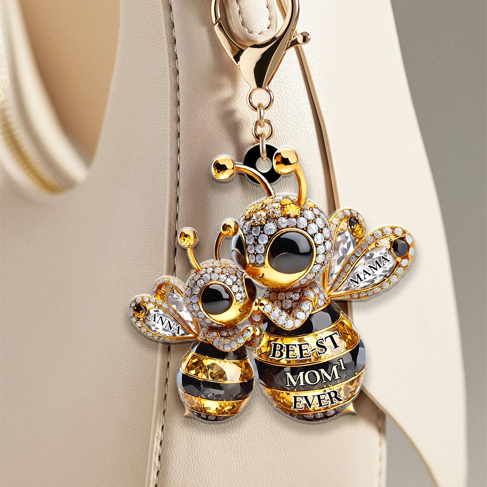Personalized Gifts For Bee Mom Keychain Bee-St Mom 01Tgdt310325 - Image 3
