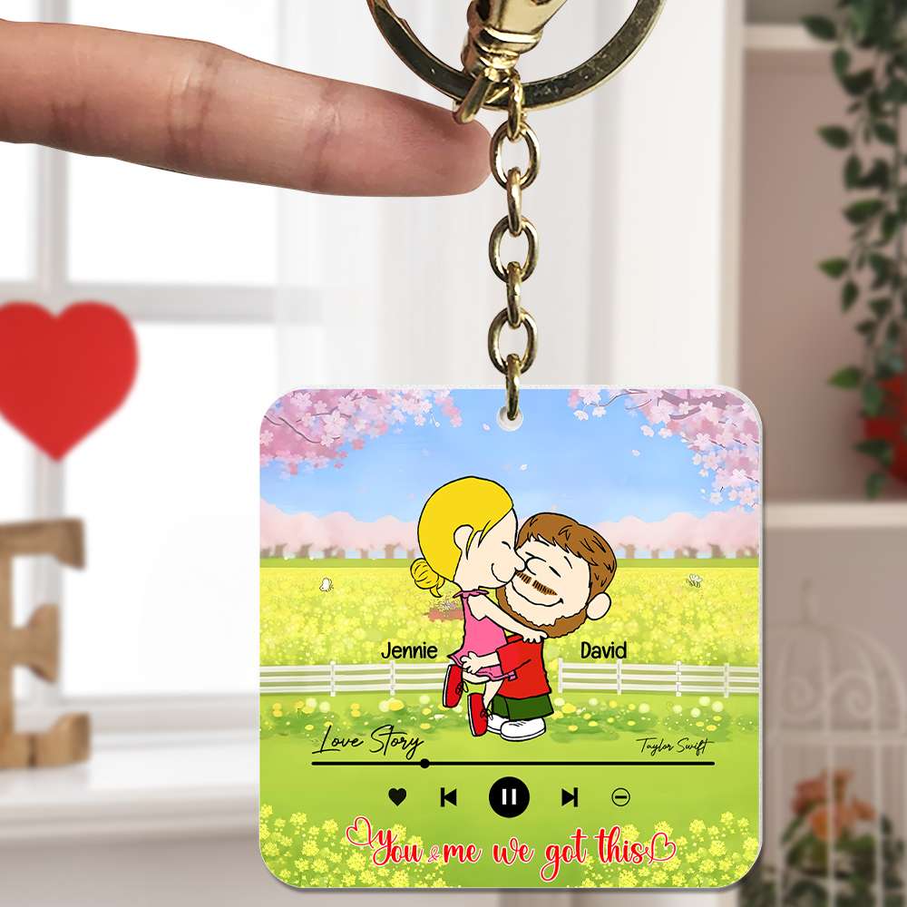 Personalized Gifts For Couples Acrylic Keychain Valentine 03Xqlu281124Hg