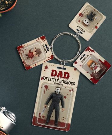 Horror Dad Acrylic Tag Keychain - Personalized Gifts For Father 02Qhlu280425