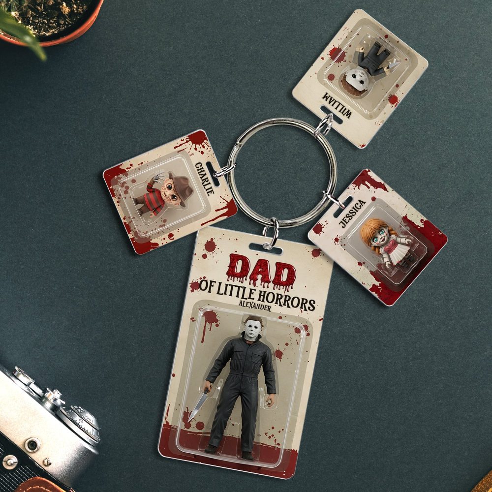 Horror Dad Acrylic Tag Keychain - Personalized Gifts For Father 02Qhlu280425