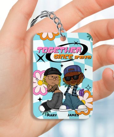 Personalized Gifts For Couple Keychain 01Todt070125Hg
