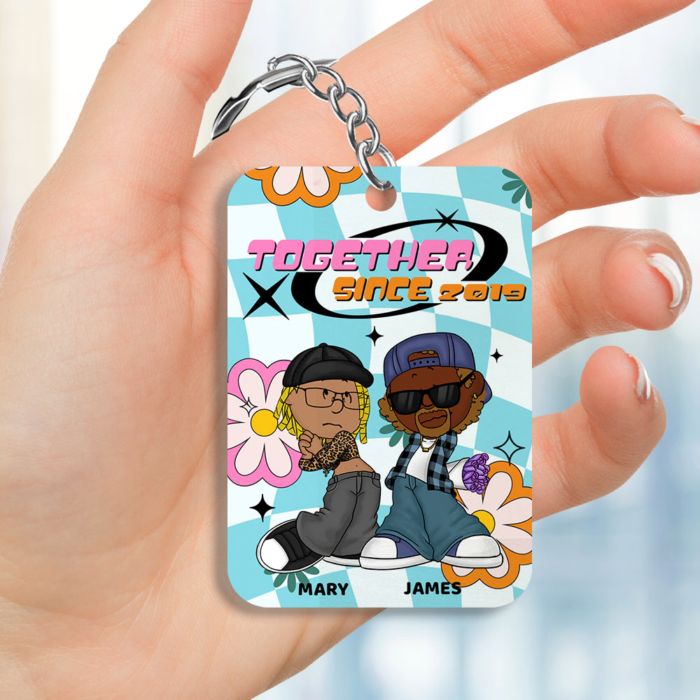 Personalized Gifts For Couple Keychain 01Todt070125Hg