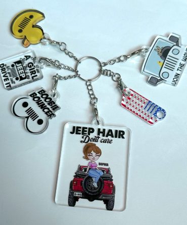 Personalized Gifts For Girl Keychain With Charms 02Hutn030624Hh