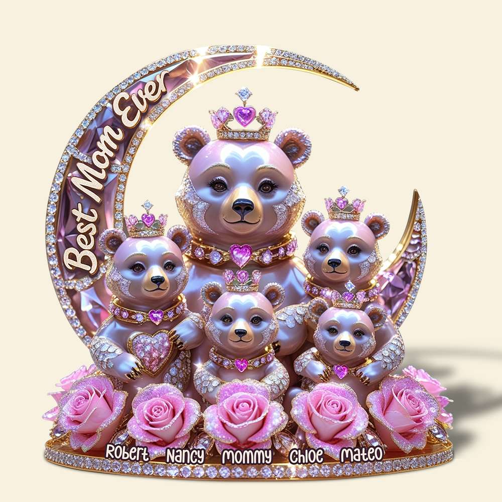 Bear Mom Acrylic Plaque Personalized Gifts For Mom 01Tgdt240425 - Image 3