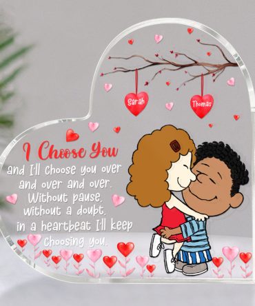 Personalized Gifts For Couple Love Cartoon Heart Shaped Acrylic Plaque Valentine 04Xqqn061224Hg