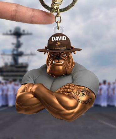 Military Keychain - Personalized Gift For Proud Veterans 02Natn230625