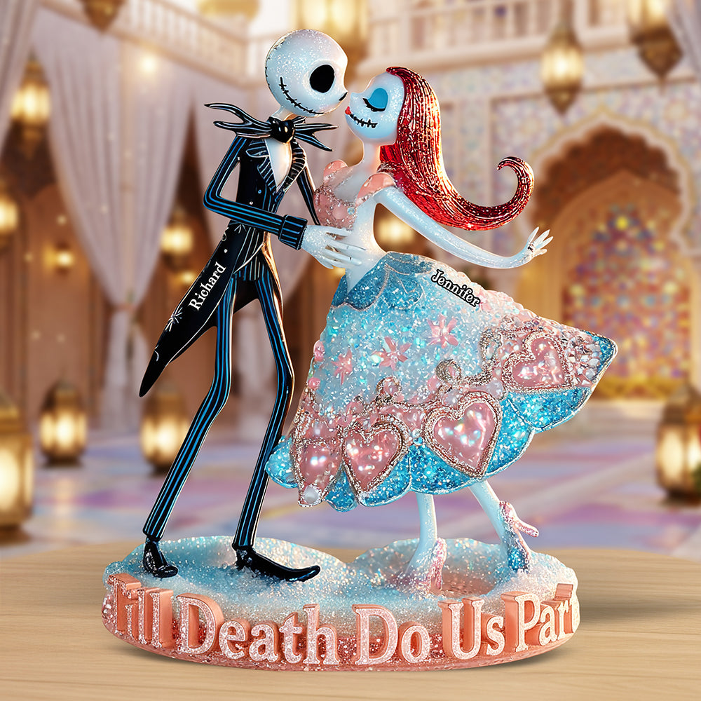 Spooky Love Acrylic Plaque - Personalized Halloween Gifts For Couple 03Tgqn280825 - Image 3