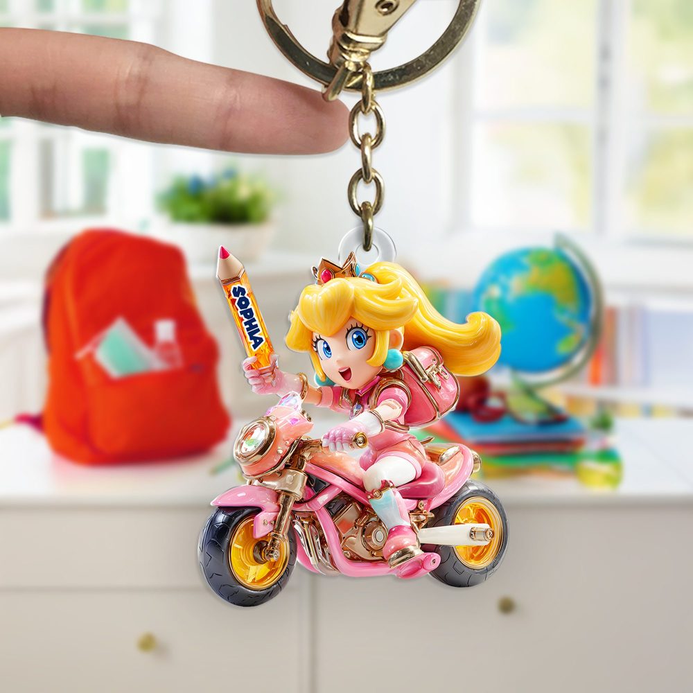 Personalized Gifts For Car Game Fans Keychain, Back To School 05Tgpu170625 - Image 3
