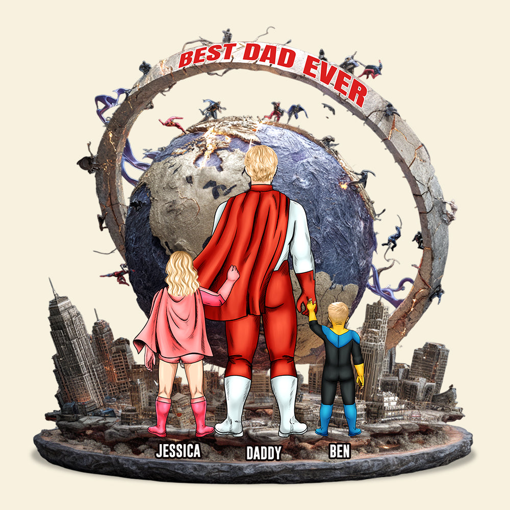 Best Dad Ever Acrylic Plaque Personalized Gifts For Dad 03Tgdt160525Hg - Image 3