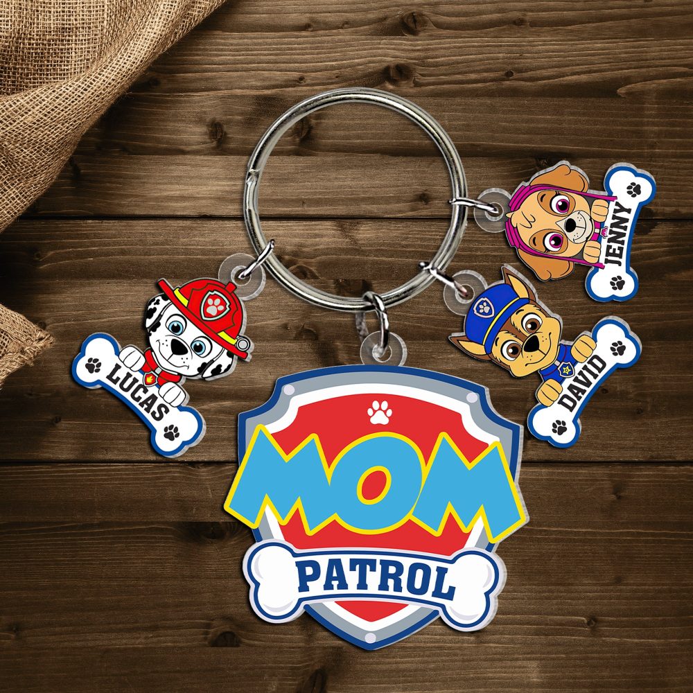 Personalized Gifts For Mom Keychain With Dog Charms 02Natn200424 - Image 3