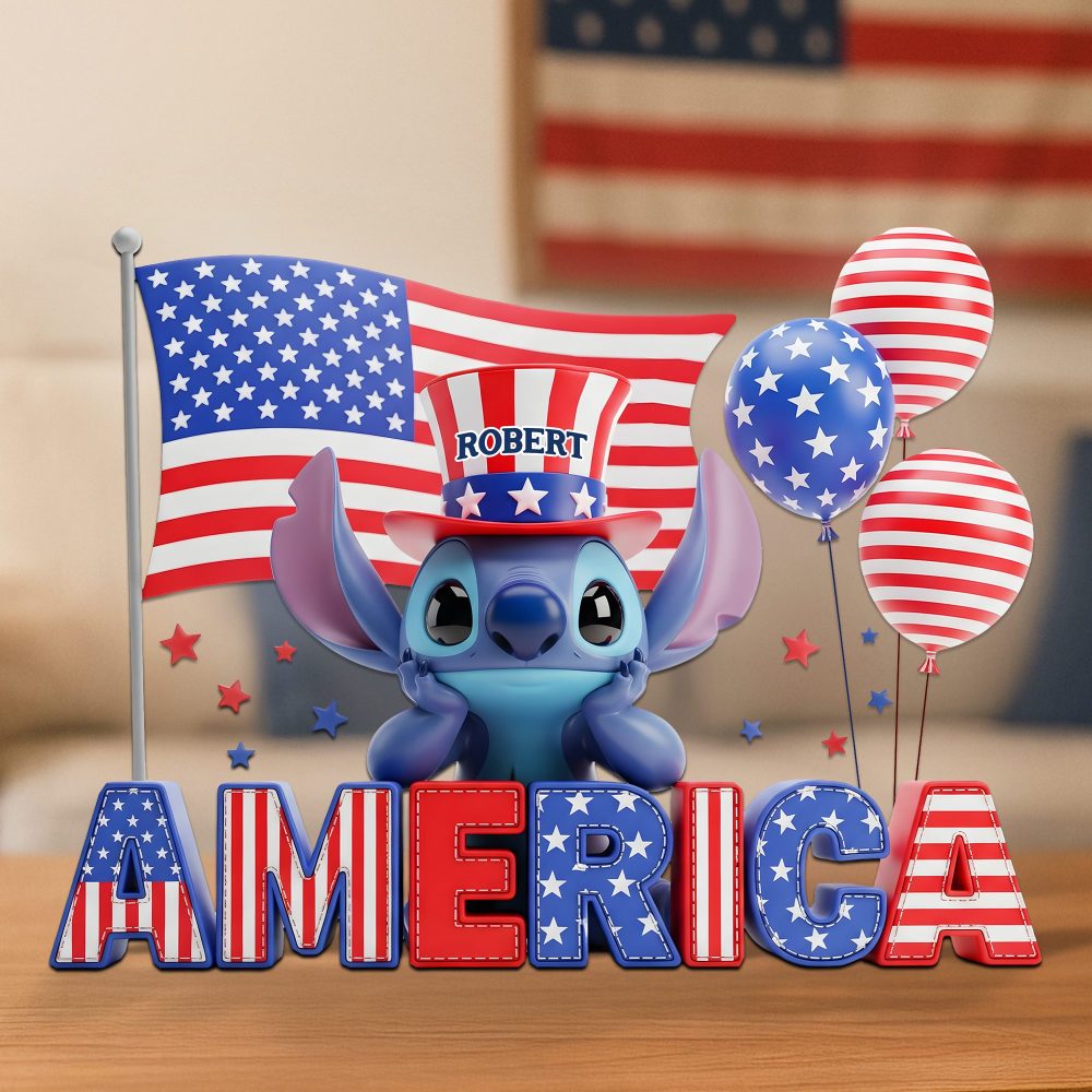 Independence Day Acrylic Plaque - Personalized Gifts For Americans 04Ohpu050625 - Image 3