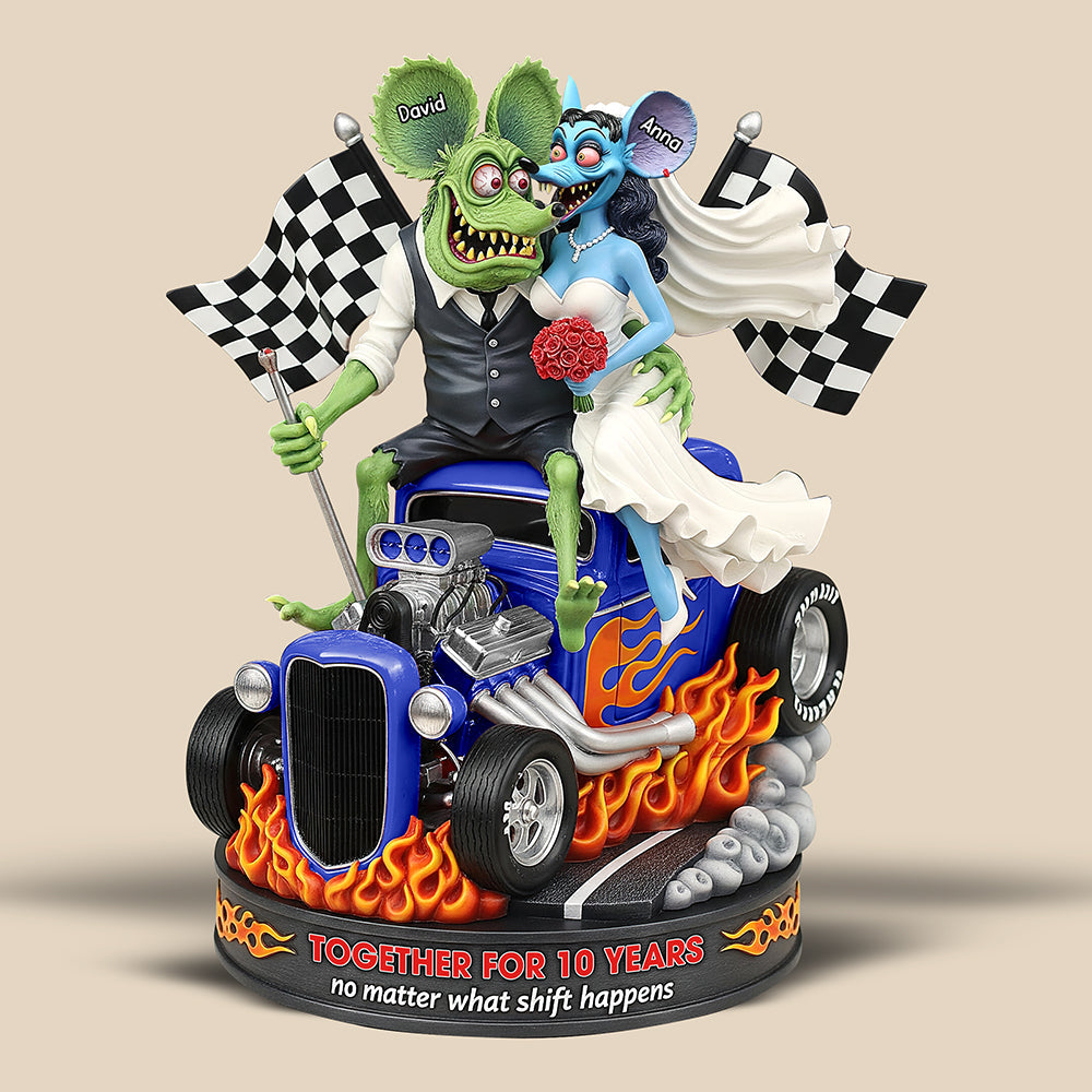 Anniversary On Hot Car Plaque - Personalized Gifts For Couple 05Qhqn280625 - Image 4