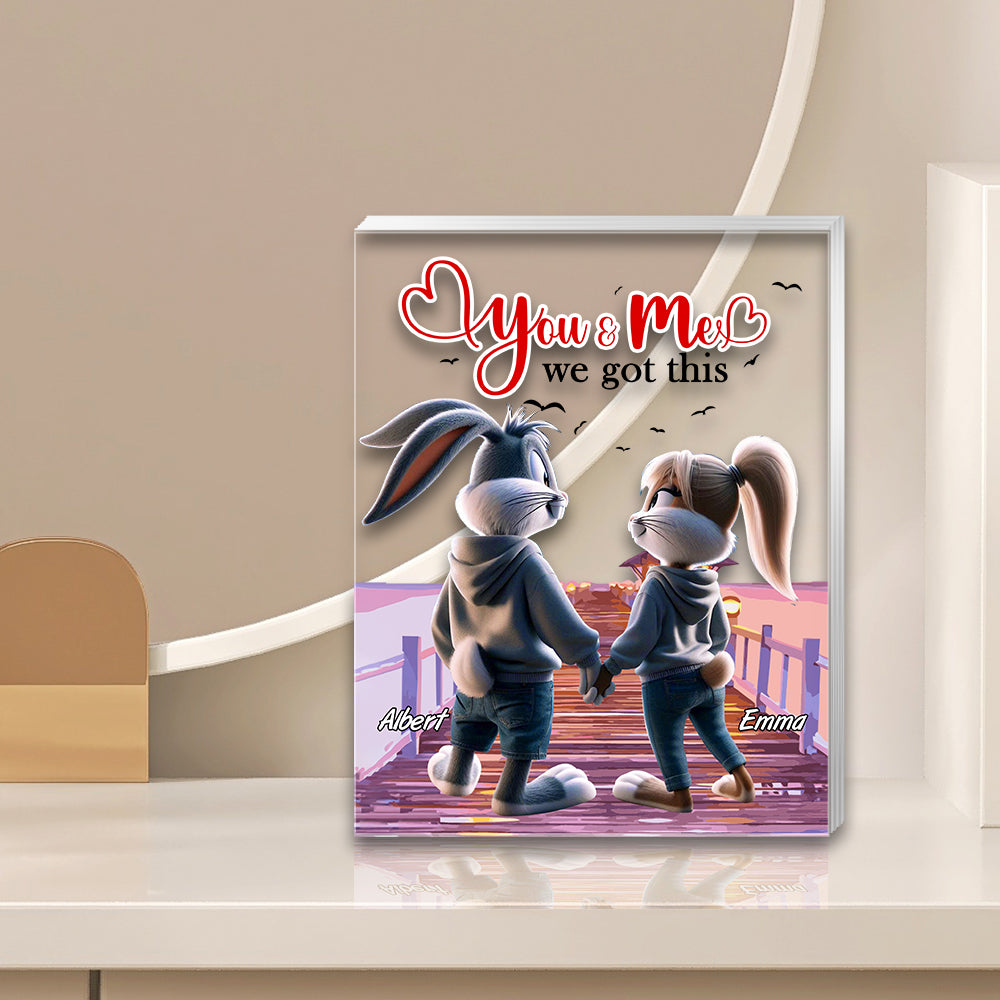 Personalized Gift For Couples Plaque You & Me We Got This 01Kalu201224 - Image 2
