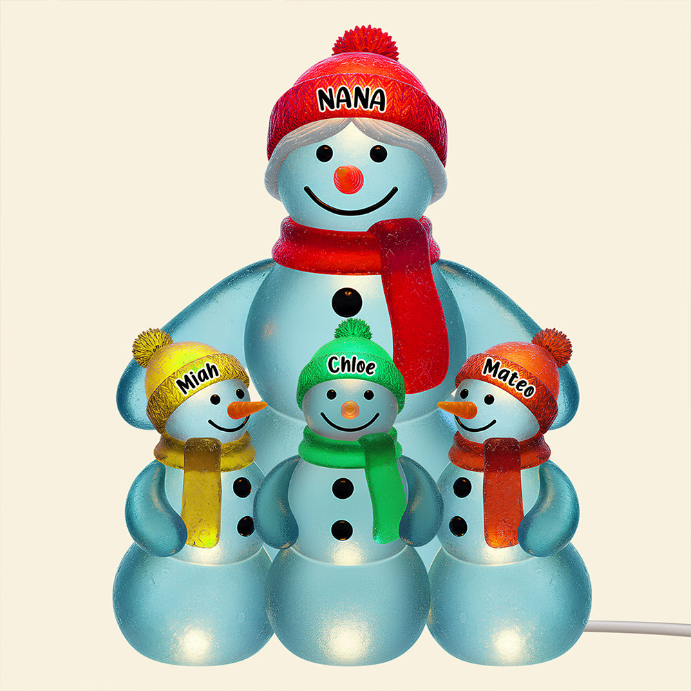 Snowman Grandma Christmas Acrylic Plaque Personalized Gifts For Grandma 02Nadt281025 - Image 3