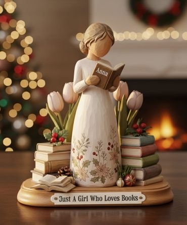 Reading Girl Personalized Gifts For Book Lovers Acrylic Plaque 08Pgtn151025
