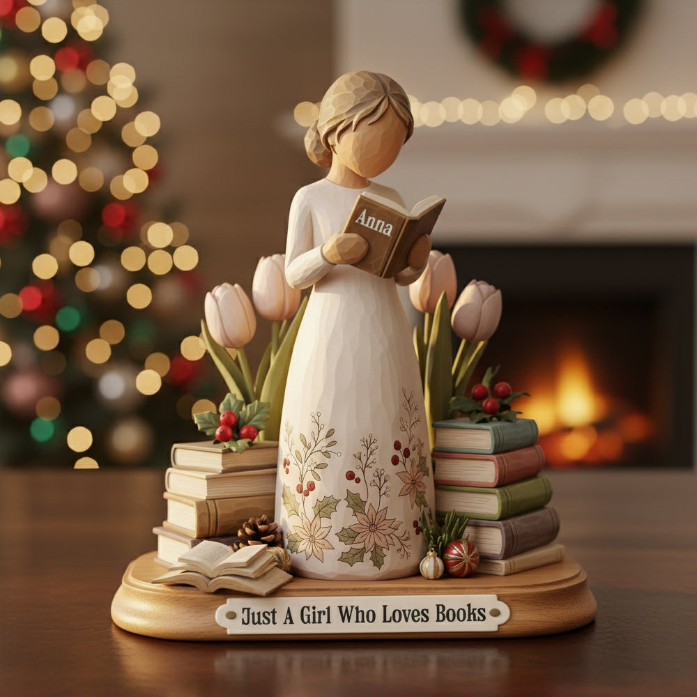 Reading Girl Personalized Gifts For Book Lovers Acrylic Plaque 08Pgtn151025