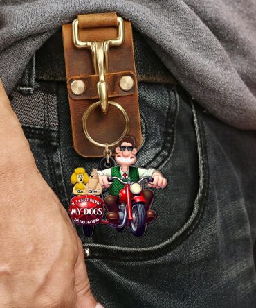 Personalized Gifts For Pet Lovers Keychain, If I Can'T Bring My Dog I'M Not Going 04Tglu110225Pa