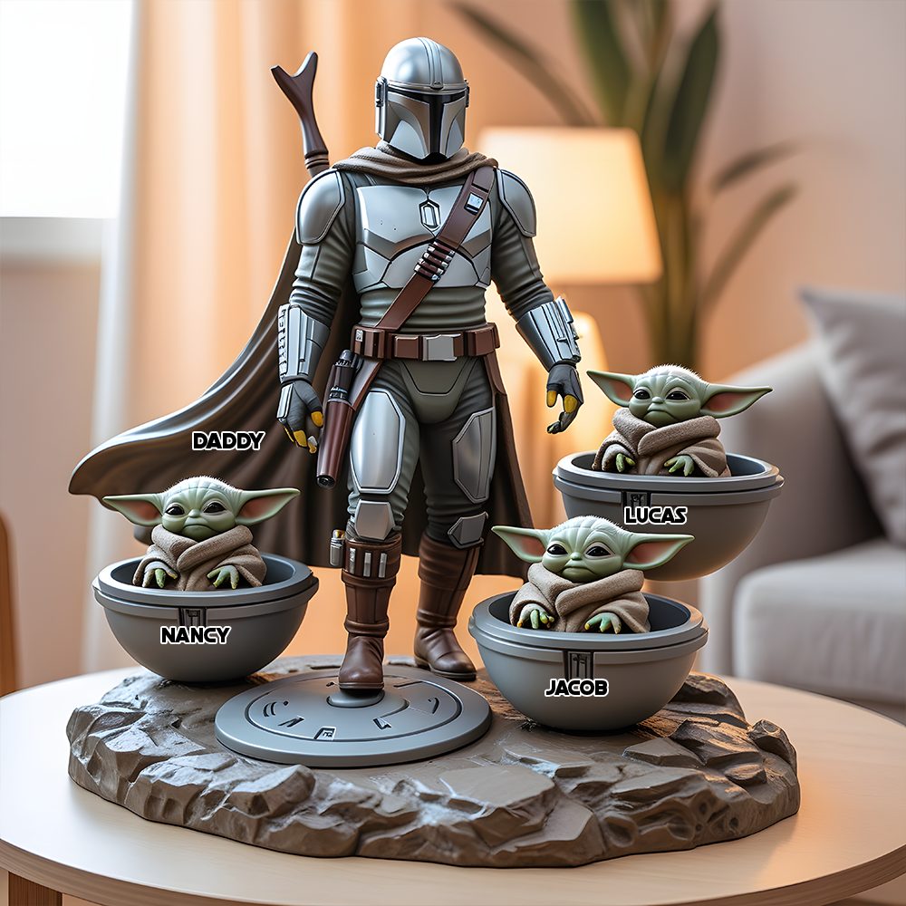 Personalized Gifts For Dad Plaque, Best Dad In The Galaxy - Image 3