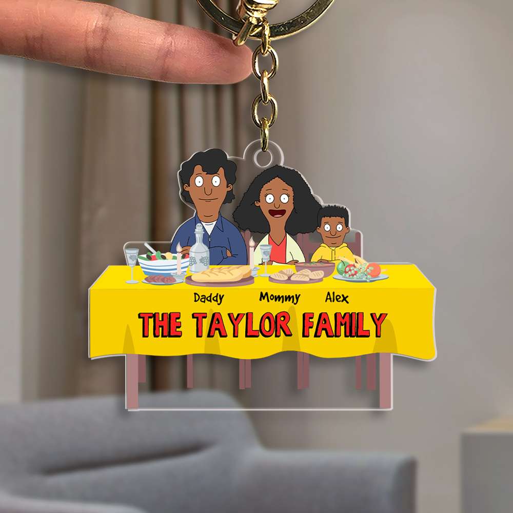 Personalized Gifts For Family Keychain Family Meal 04Ohmh261224Hg - Image 3