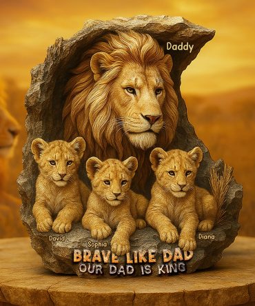 Brave Like Dad – Custom Christmas Gift For The Strongest Father 05Xqqn010425