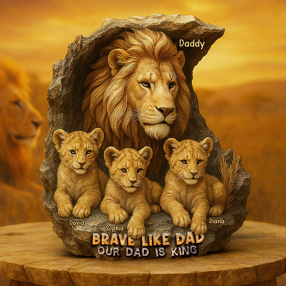Brave Like Dad – Custom Christmas Gift For The Strongest Father 05Xqqn010425
