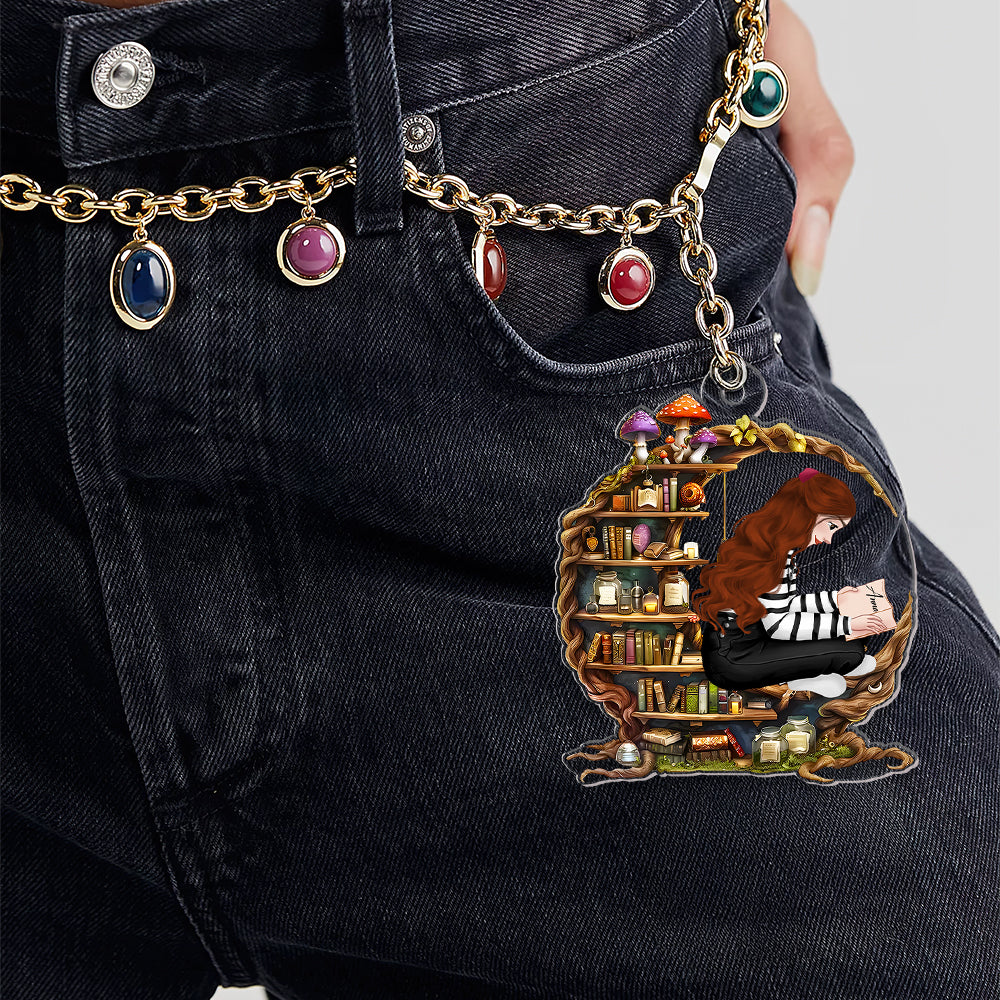 Personalized Gifts For Girl Book Lovers Keychain 02Namh280225Hg - Image 3
