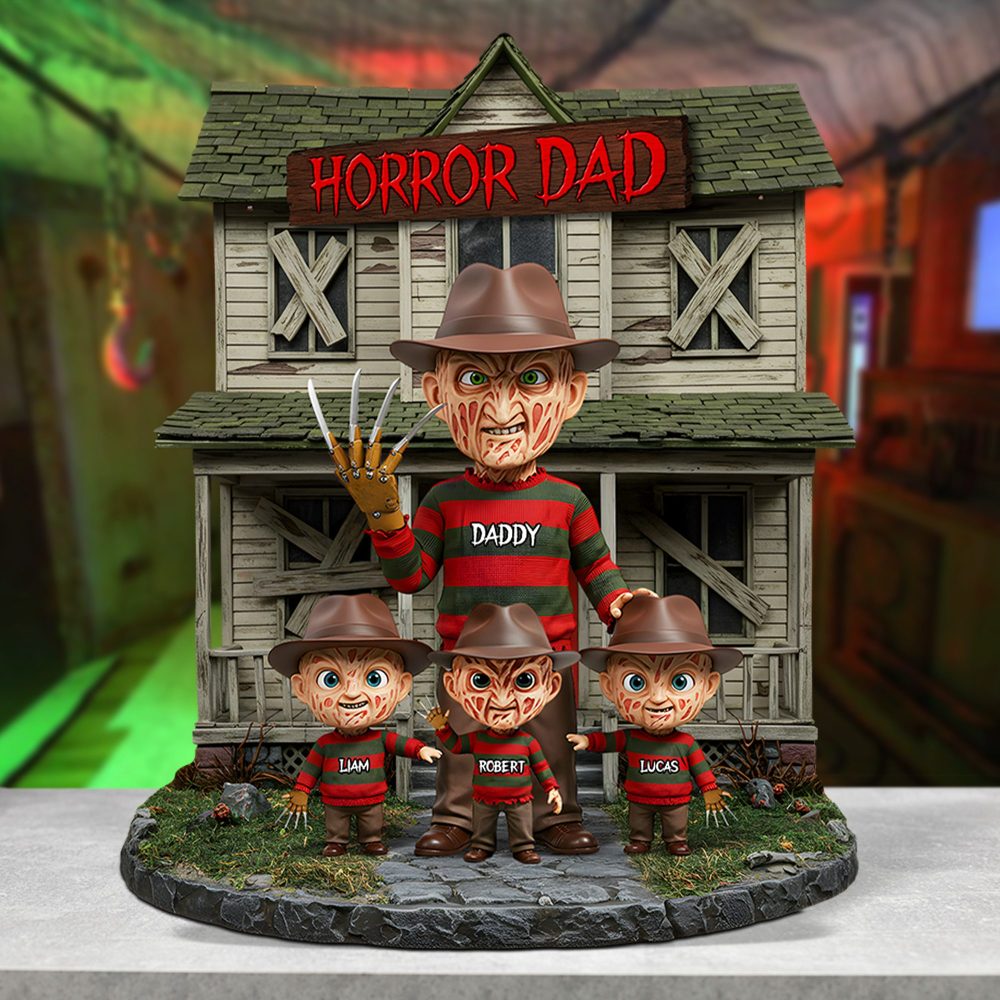 Horror Dad Plaque - Personalized Gifts For Dad 02Qhpu050525 - Image 3