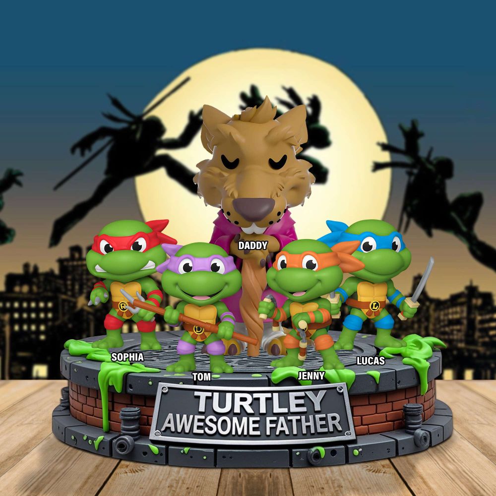 Personalized Gift For Dad Acrylic Plaque- Turtle Awesome Father 01Natn150425 - Image 2