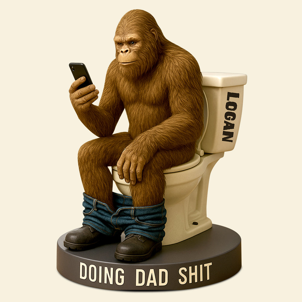 Big Foot Dad Doing Acrylic Plaque - Personalized Gifts For Dad 04Ohdt070525 - Image 3
