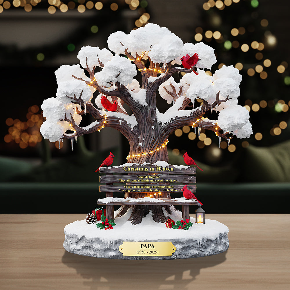 Personalized Christmas Memorial Heaven Gifts For Family Cardinal Acrylic Plaque 04Tota230925 - Image 4