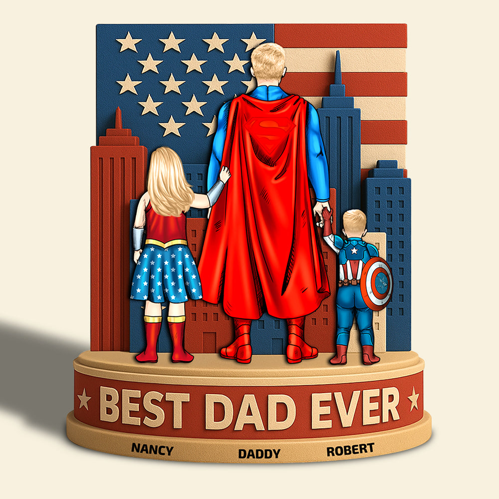 Personalized Gifts For Dad Acrylic Plaque Power Dad 05Nadt140425Pa - Image 3
