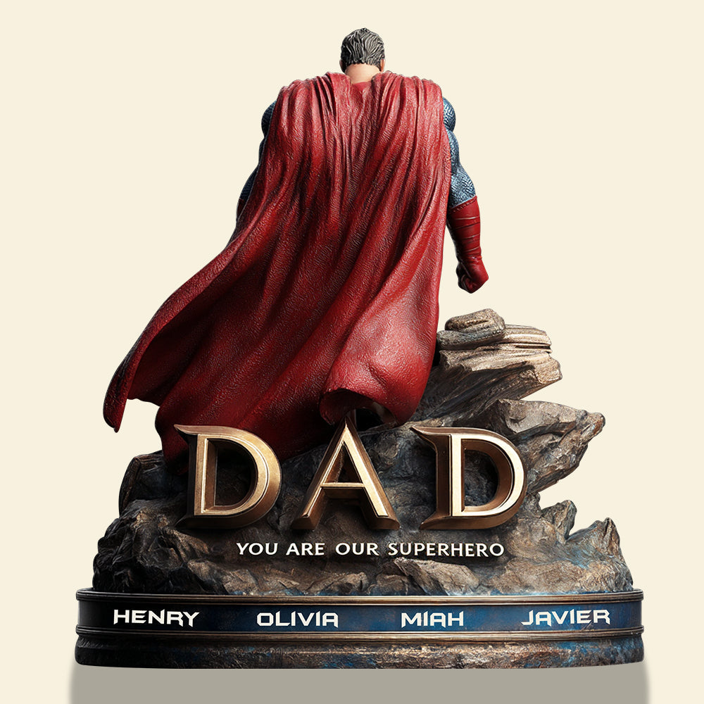 Super Dad Plaque - Personalized Gifts For Dad 01Tgdt160525 - Image 3
