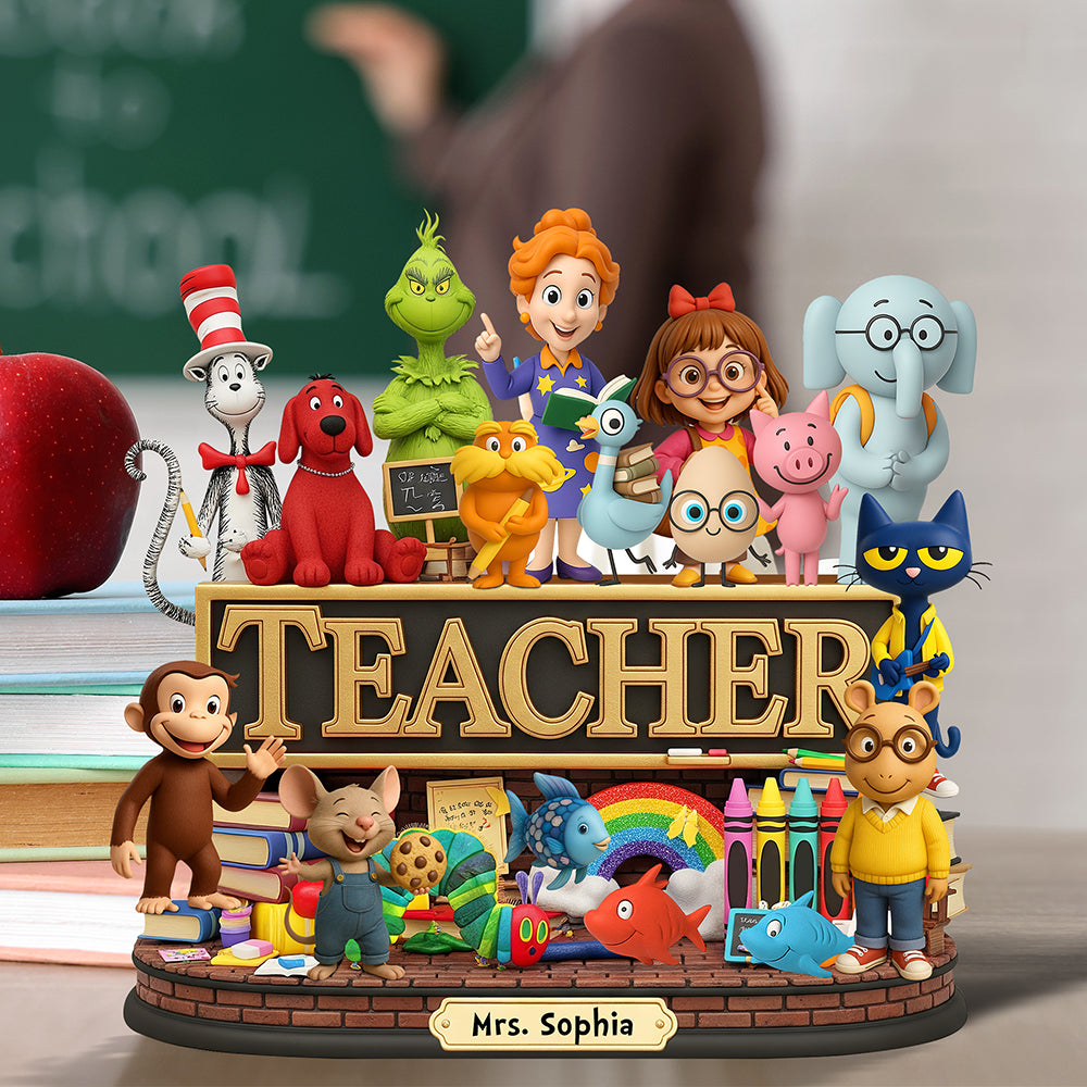 Children'S Book Acrylic Plaque - Personalized Gifts For Teacher 02Naqn050625
