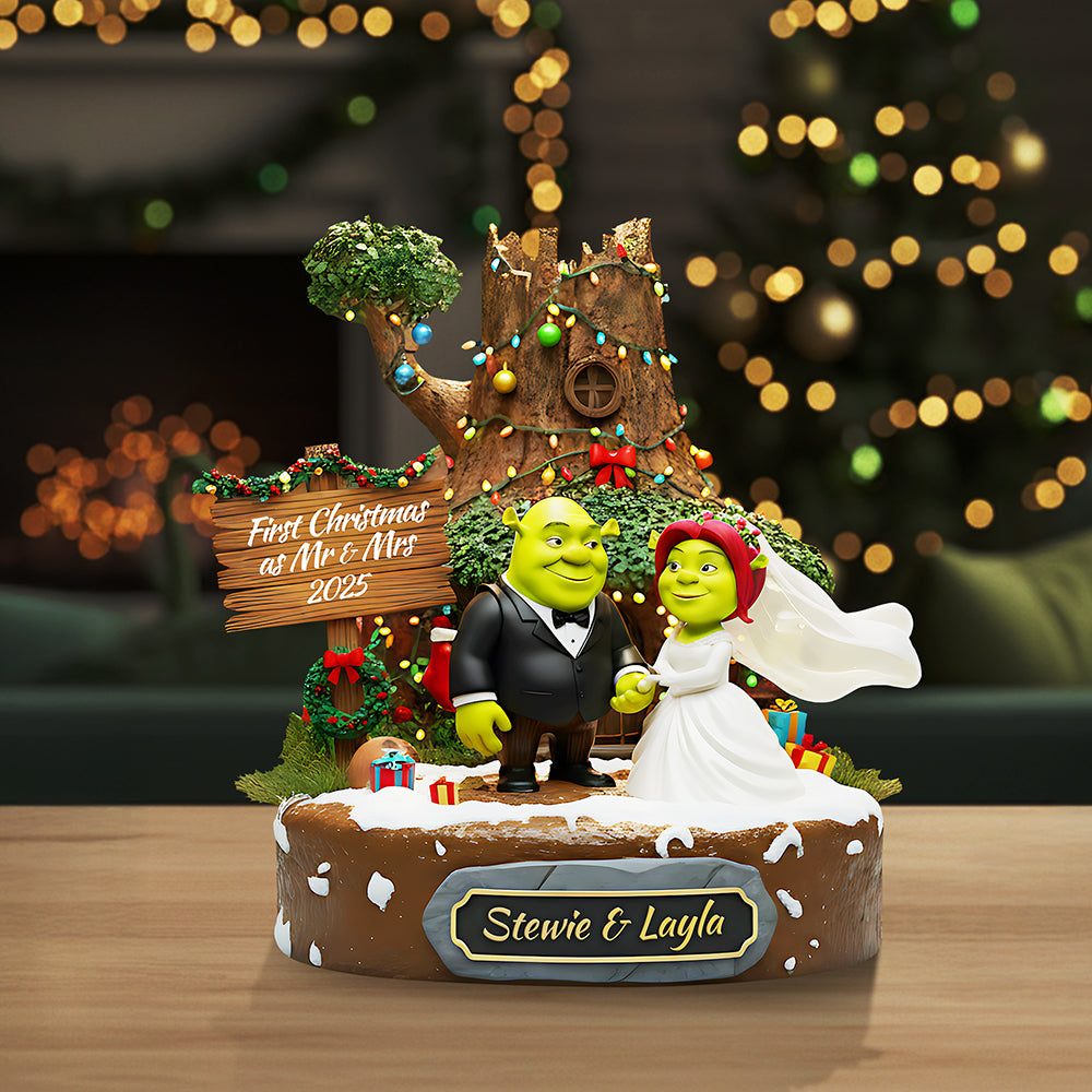 Personalized Christmas Gifts For Newlyweds Plaque 01Kita130925 - Image 3