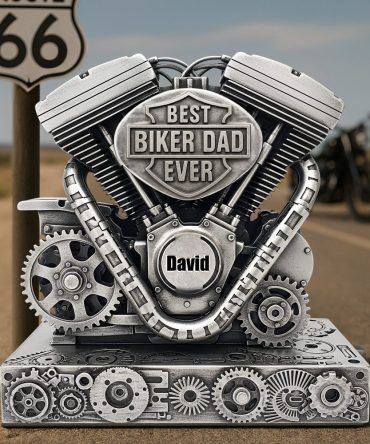 Driven With Love – Christmas Engine Plaque For Dad 04Qhlu260525
