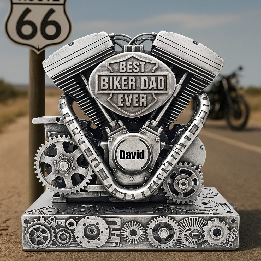 Driven With Love – Christmas Engine Plaque For Dad 04Qhlu260525