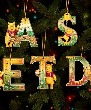 Festive Letter Keychain – Custom Gift For Cartoon Fans 04Naqn300825