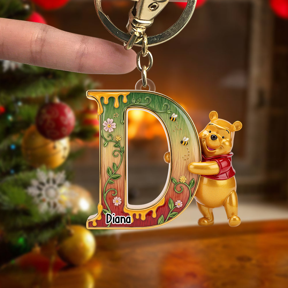 Festive Letter Keychain – Custom Gift For Cartoon Fans 04Naqn300825 - Image 5