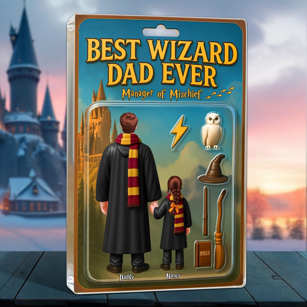 Wizard Dad Plaque - Personalized Gifts For Dad 01Hupu010525 - Image 3