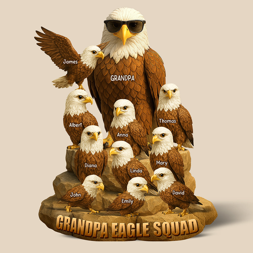Eagle Dad Acrylic Plaque Personalized Gifts For Dad 01Naqn150425 - Image 3