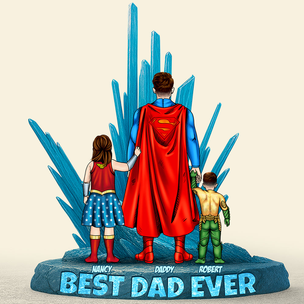 Personalized Gifts For Dad Acrylic Plaque Power Dad - Image 3