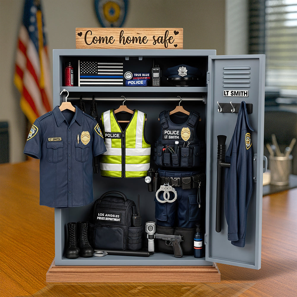 Festive Police Plaque – Custom Christmas Gift For Law Enforcement Heroes 03Qhqn290525 - Image 3