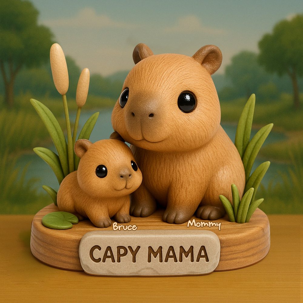 Water Pudge Mom Acrylic Plaque - Personalized Gifts For Mother 05Nalu150425 - Image 2