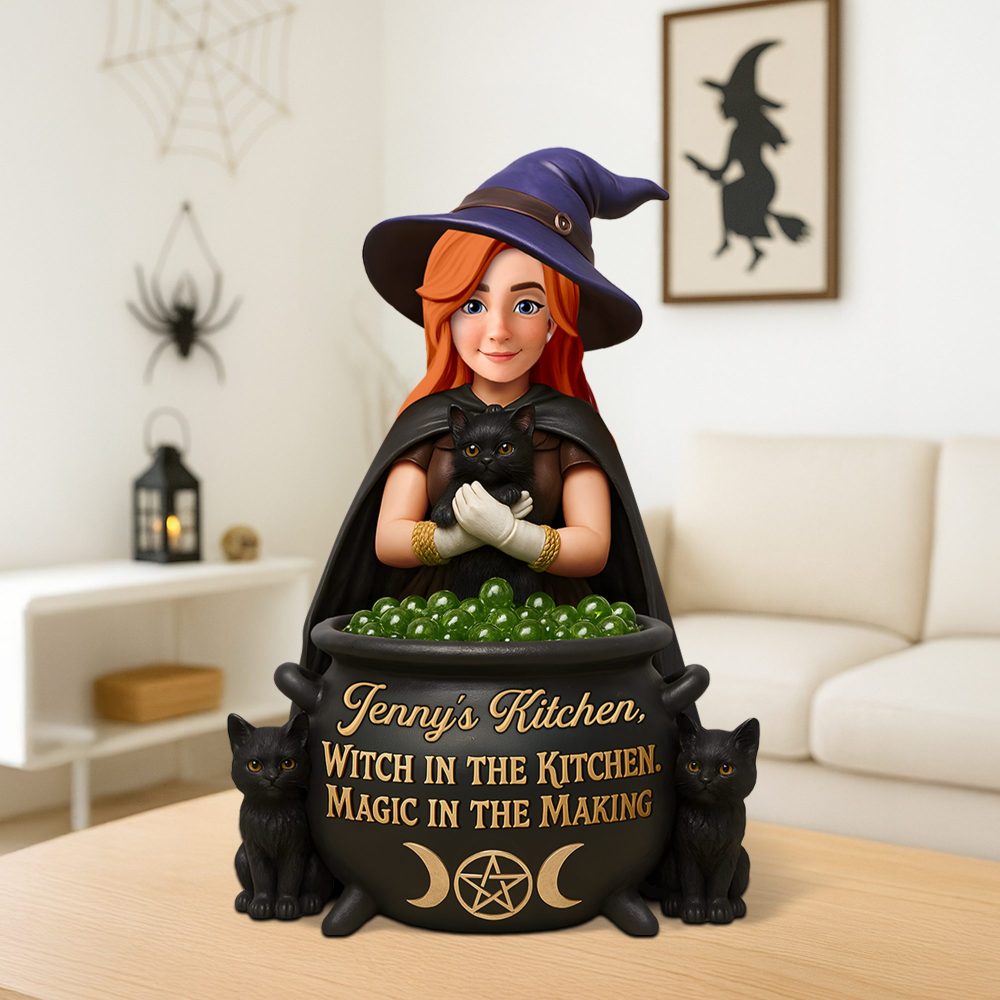 Kitchen Witch Acrylic Plaque - Personalized Gifts For Witches 01Ohpu170625 - Image 3